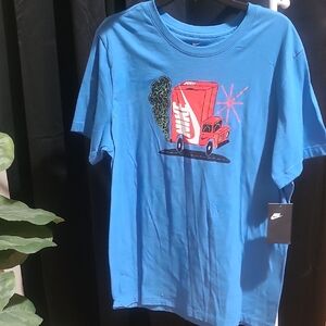 Nike Mens Blue Graphic T-Shirt